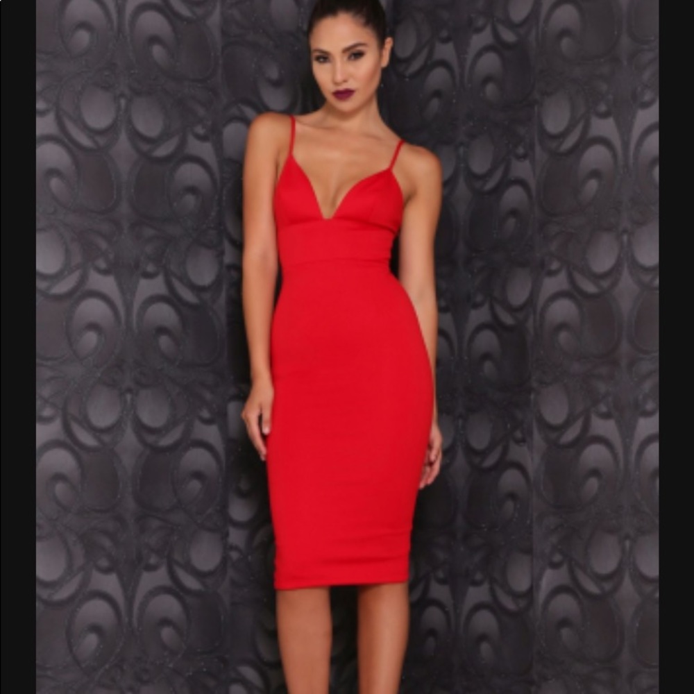 Abyss by Abby Red Dress (Never Worn)